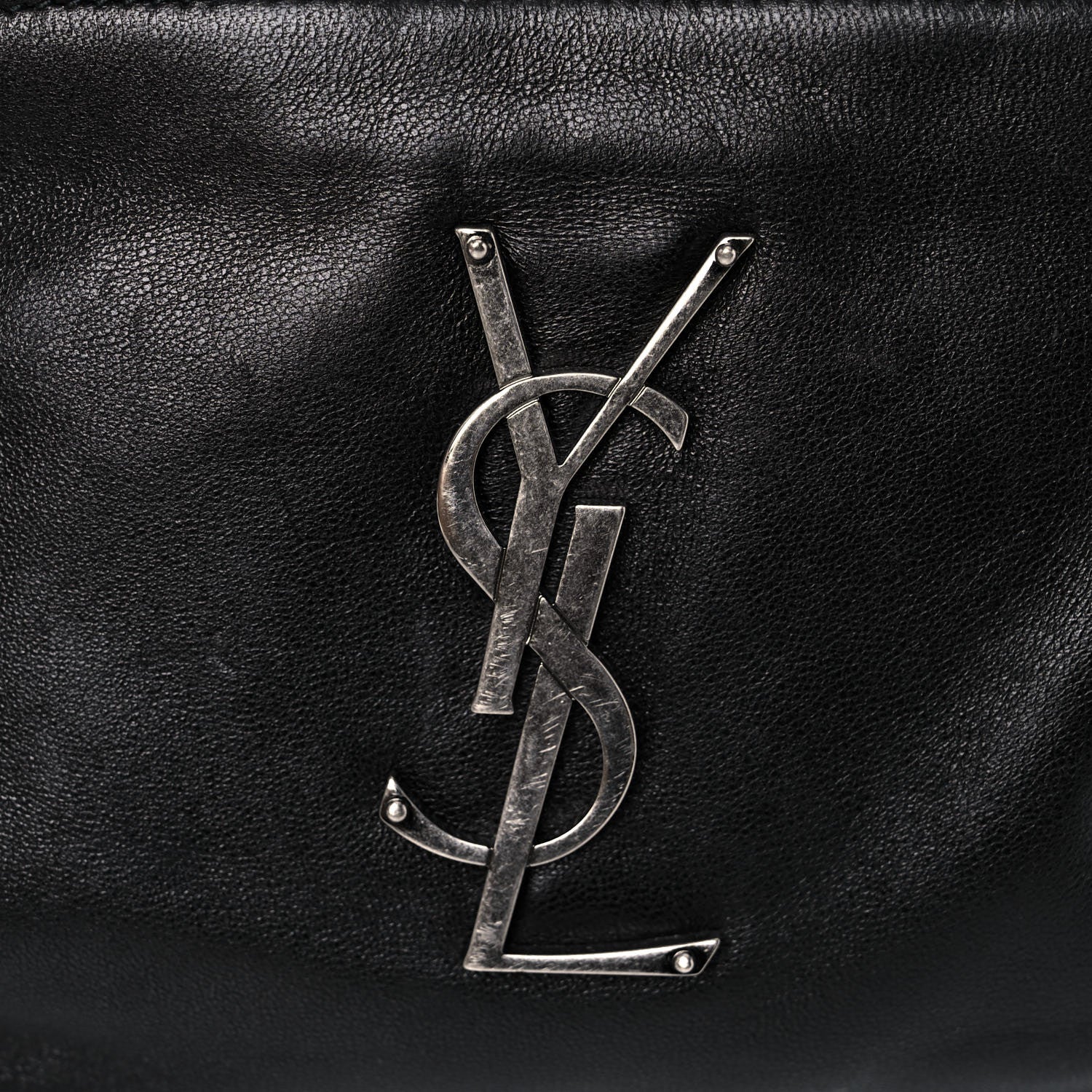 Saint Laurent Calfskin Monogram Belt Bag Black 8 of 13