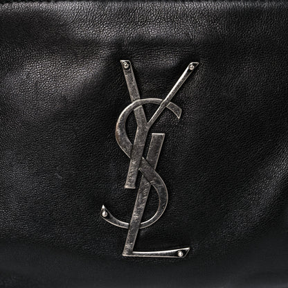 Saint Laurent Calfskin Monogram Belt Bag Black 8 of 13