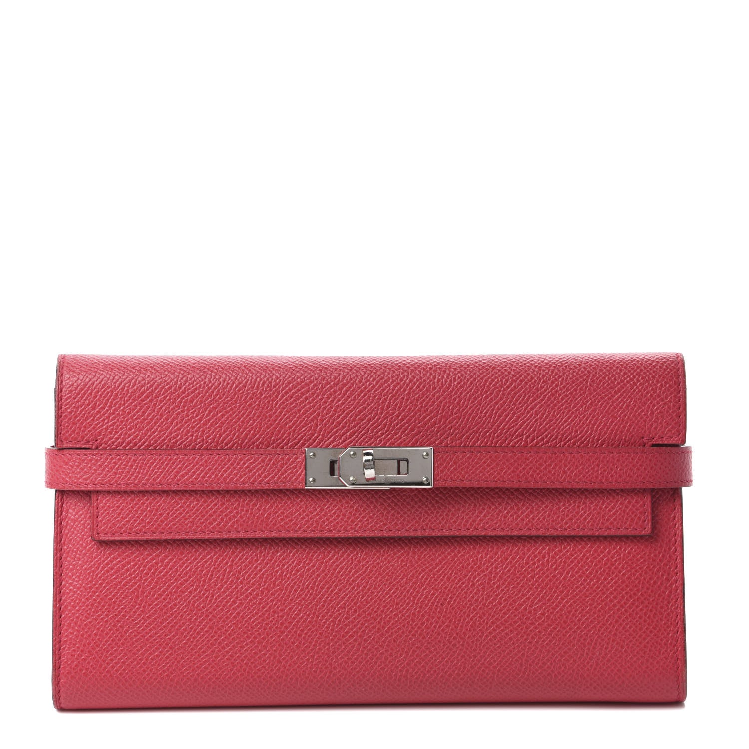 Hermes Epsom Kelly Longue Wallet Rose Extreme 1 of 12