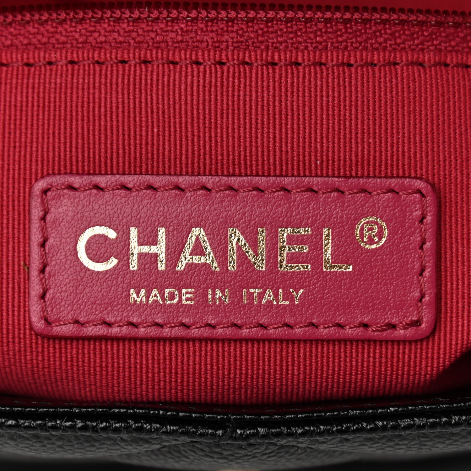 Chanel Shiny Caviar Quilted Large Chain Melody Flap Black 8 of 10