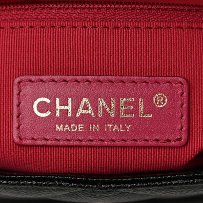 Chanel Shiny Caviar Quilted Large Chain Melody Flap Black 8 of 10