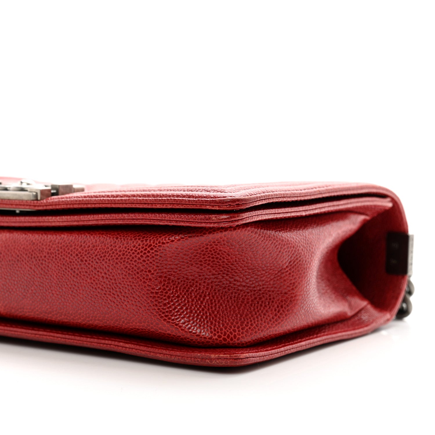 Chanel Caviar Quilted New Medium Boy Flap Dark Red 10 of 10