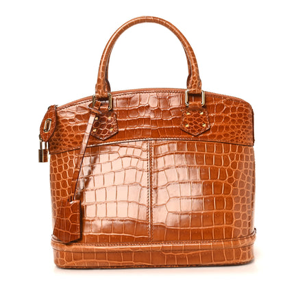 Louis Vuitton Crocodile Lockit PM Brown 1 of 9
