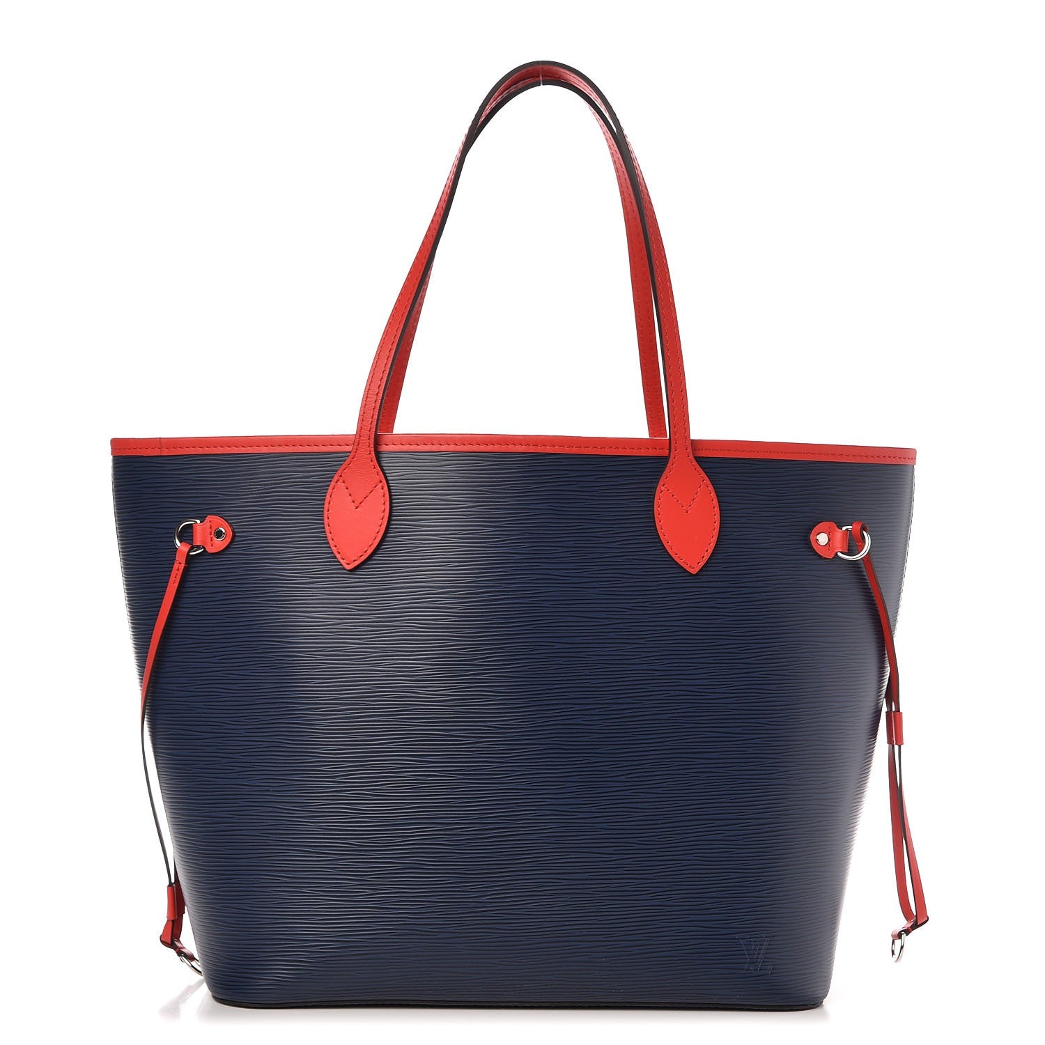 Louis Vuitton Epi Neverfull MM Indigo Coquelicot 3 of 8