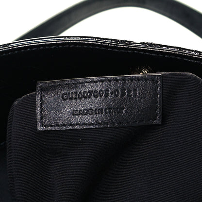 Saint Laurent Crinkled Calfskin Quilted East West Shopping Tote Black 9 of 11