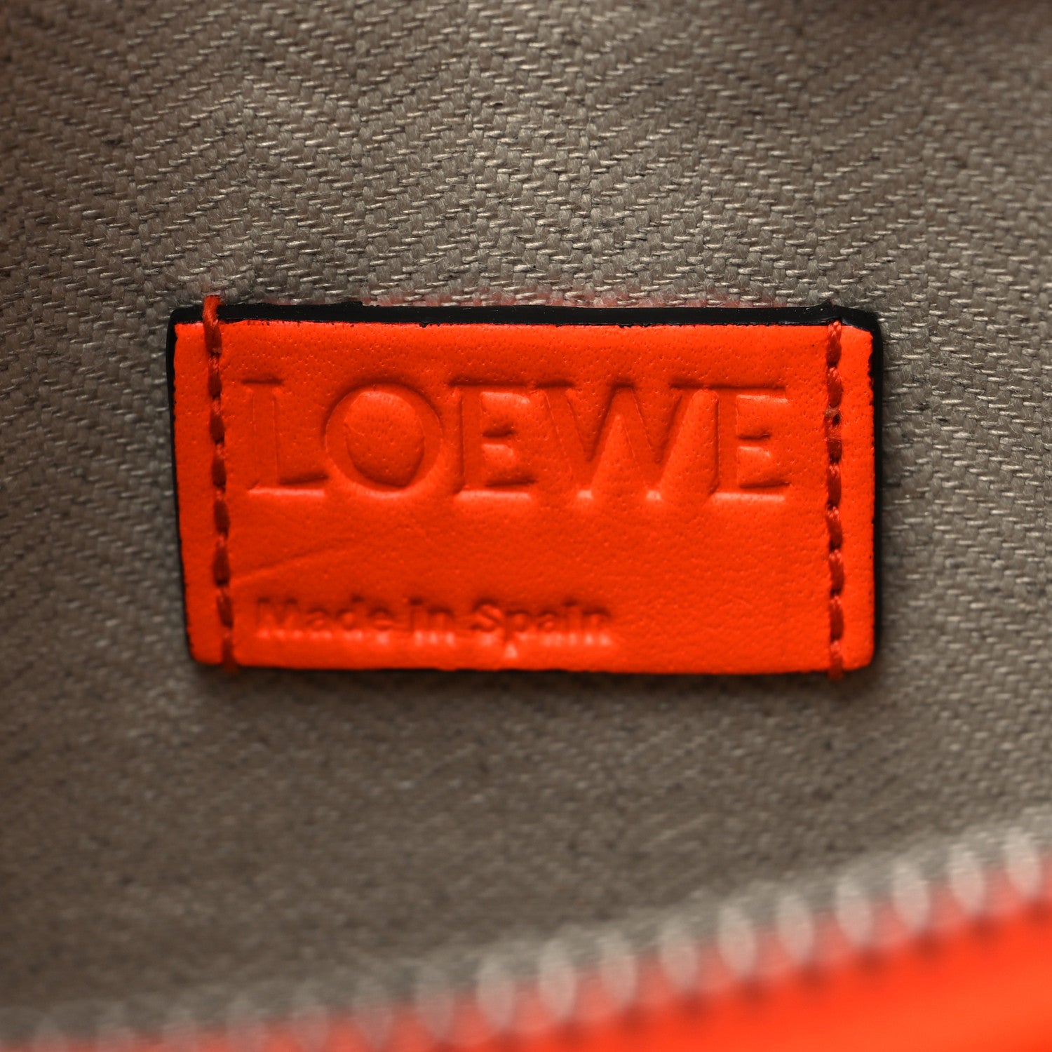 Loewe Calfskin T Pouch Orange 6 of 10
