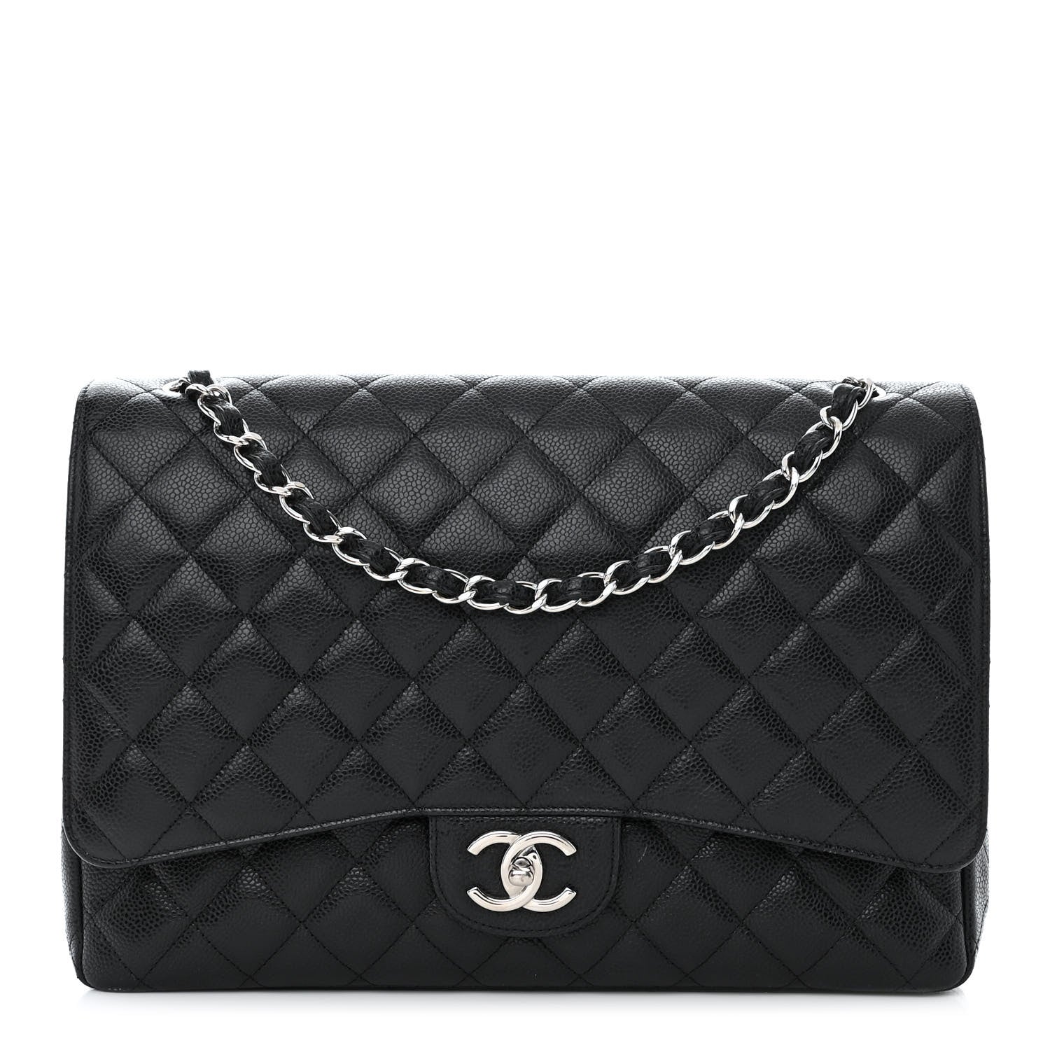 Chanel Caviar Quilted Maxi Double Flap Black 1 of 14
