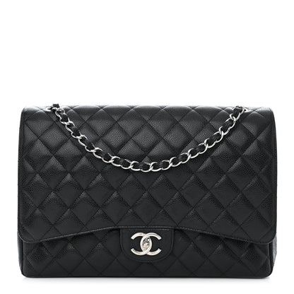Chanel Caviar Quilted Maxi Double Flap Black 1 of 14
