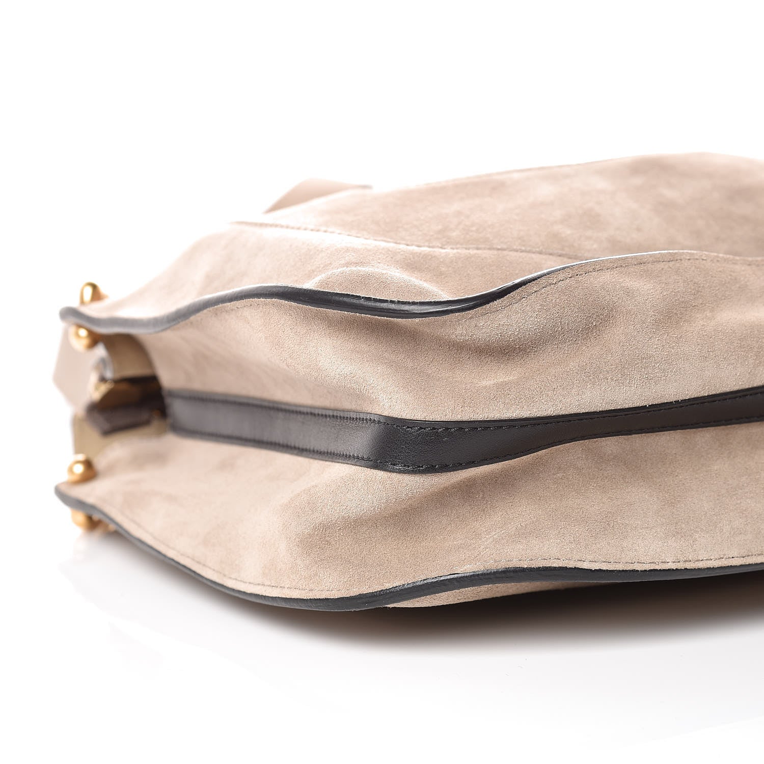 Chloe Calfskin Suede Small Hayley Hobo Cashmere Grey 8 of 9