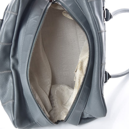 Chanel Caviar Square Stitched Medium Tote Grey 7 of 14