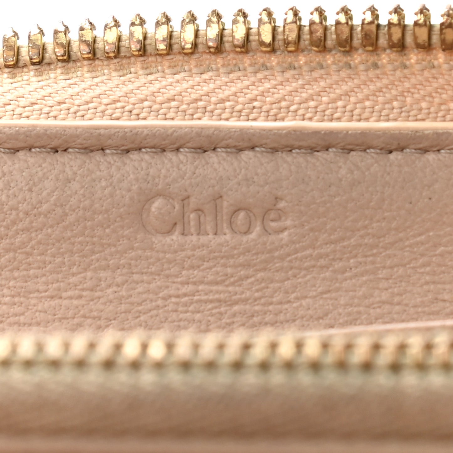 Smooth Calfskin Baylee Long Zip Around Wallet Red Beige