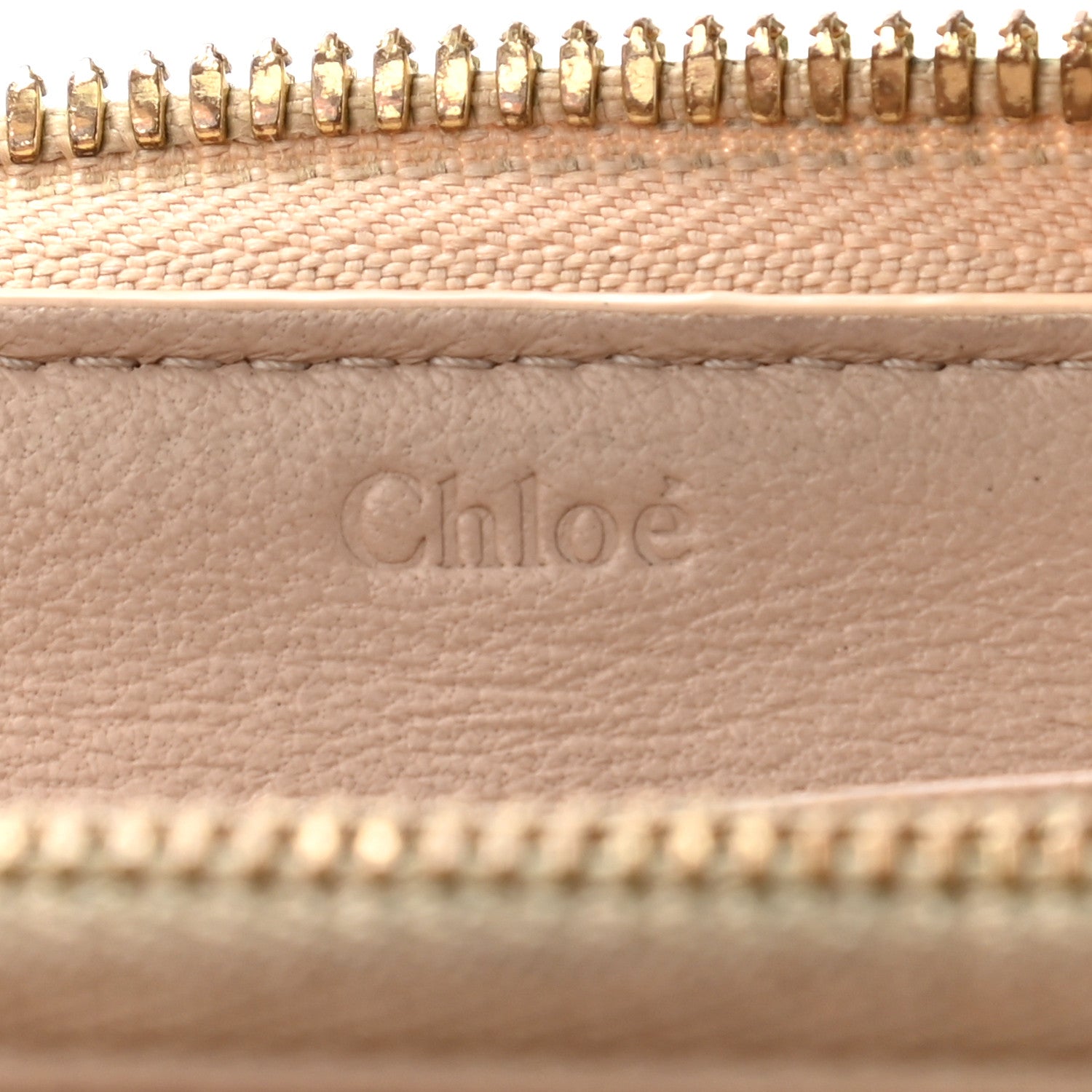 Chloe Smooth Calfskin Baylee Long Zip Around Wallet Red Beige 5 of 23