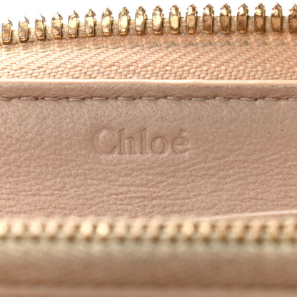 Chloe Smooth Calfskin Baylee Long Zip Around Wallet Red Beige 5 of 23