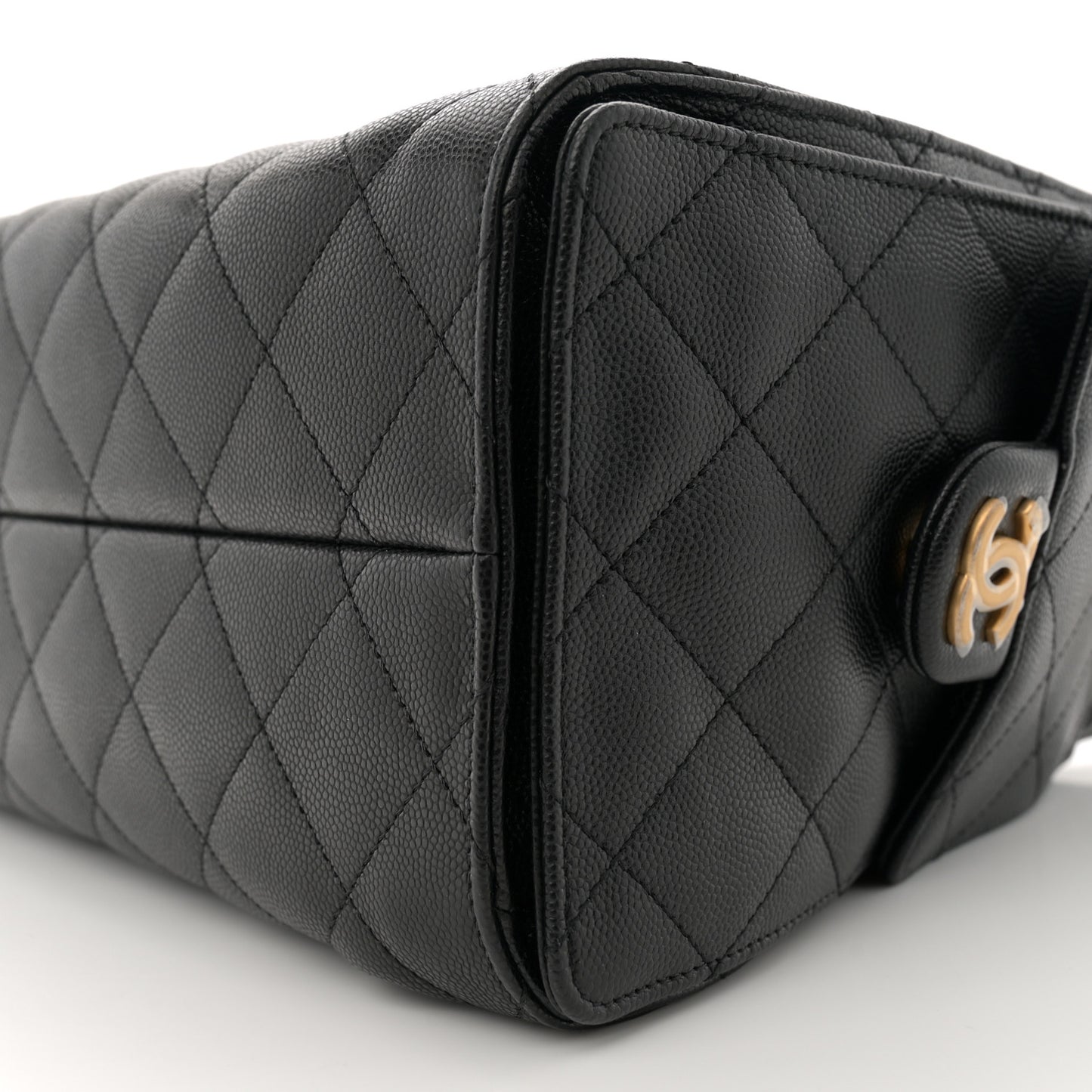 Caviar Quilted Small Chanel 25 Handbag Black
