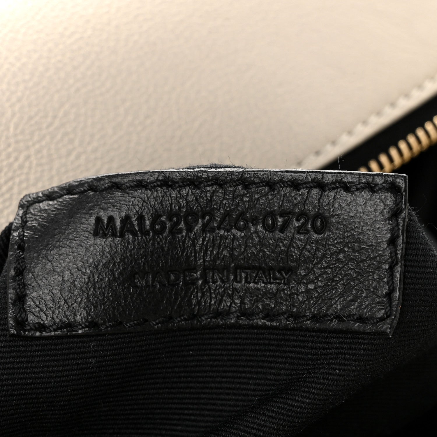 Saint Laurent Lambskin Quilted Mini Becky Chain Bag Crema Soft 7 of 11