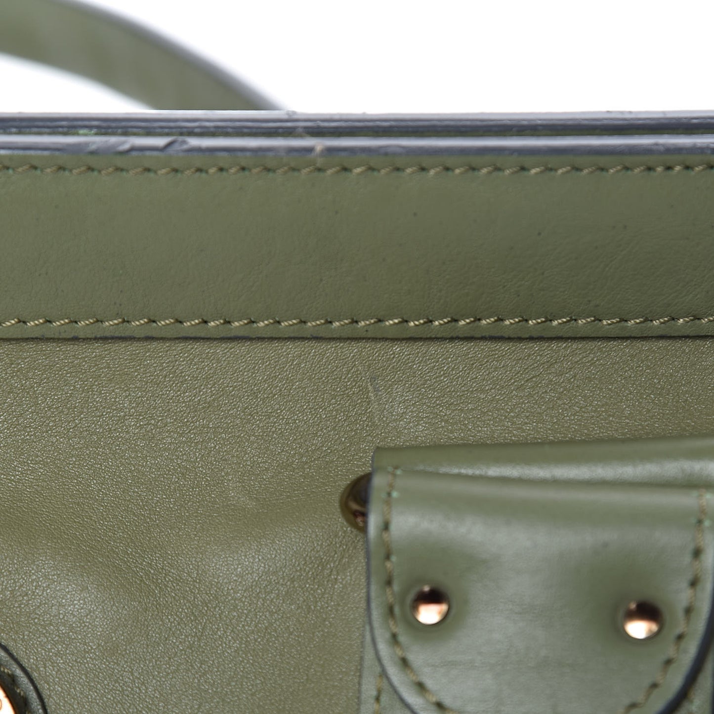 Calfskin Paddington Satchel Green
