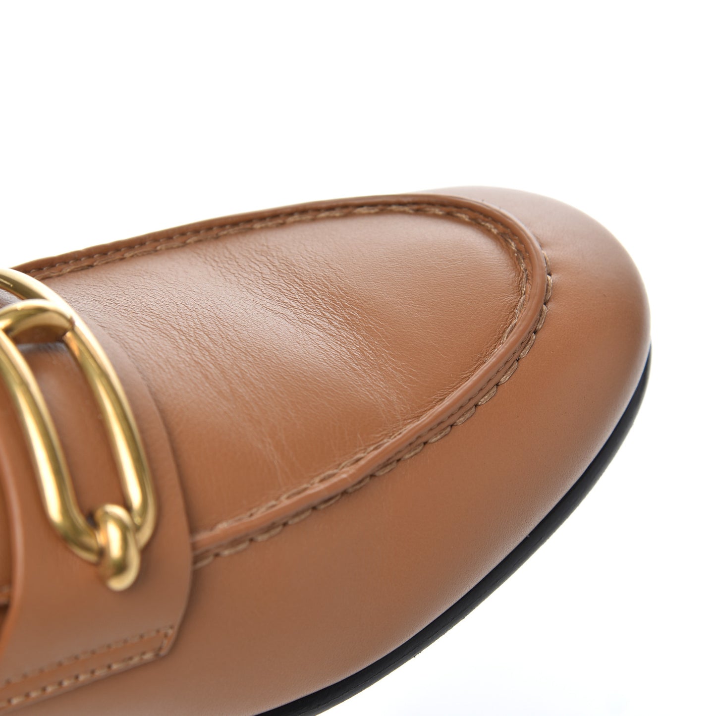 Calfskin Colette Loafer 37.5 Beige Dore