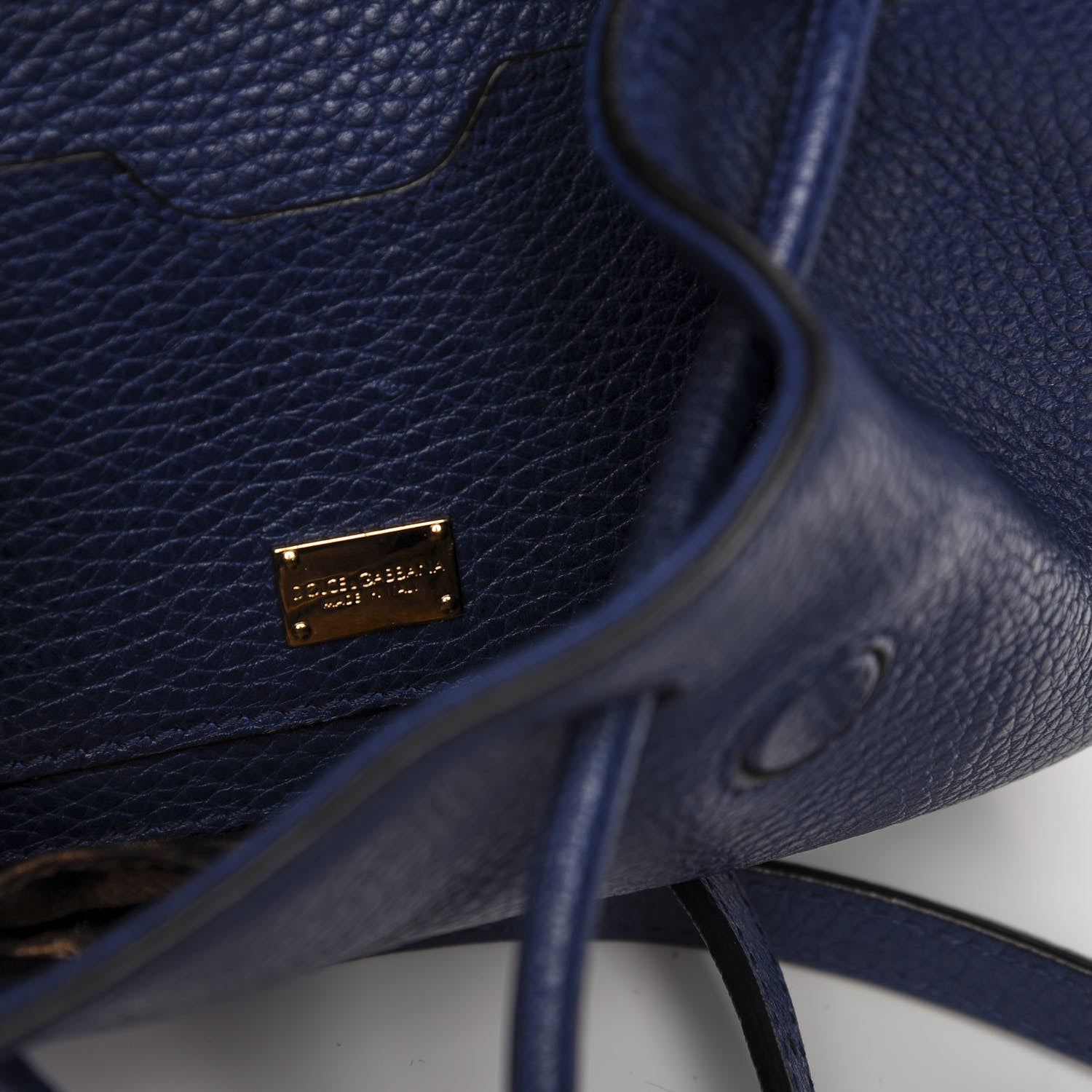 Dolce & Gabbana Calfskin Mini Miss Sicily Backpack Blue 5 of 8