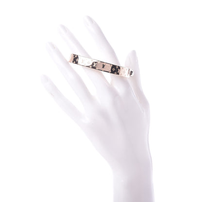 Louis Vuitton Brass Monogram Nanogram Cuff M Pink Gold 2 of 6