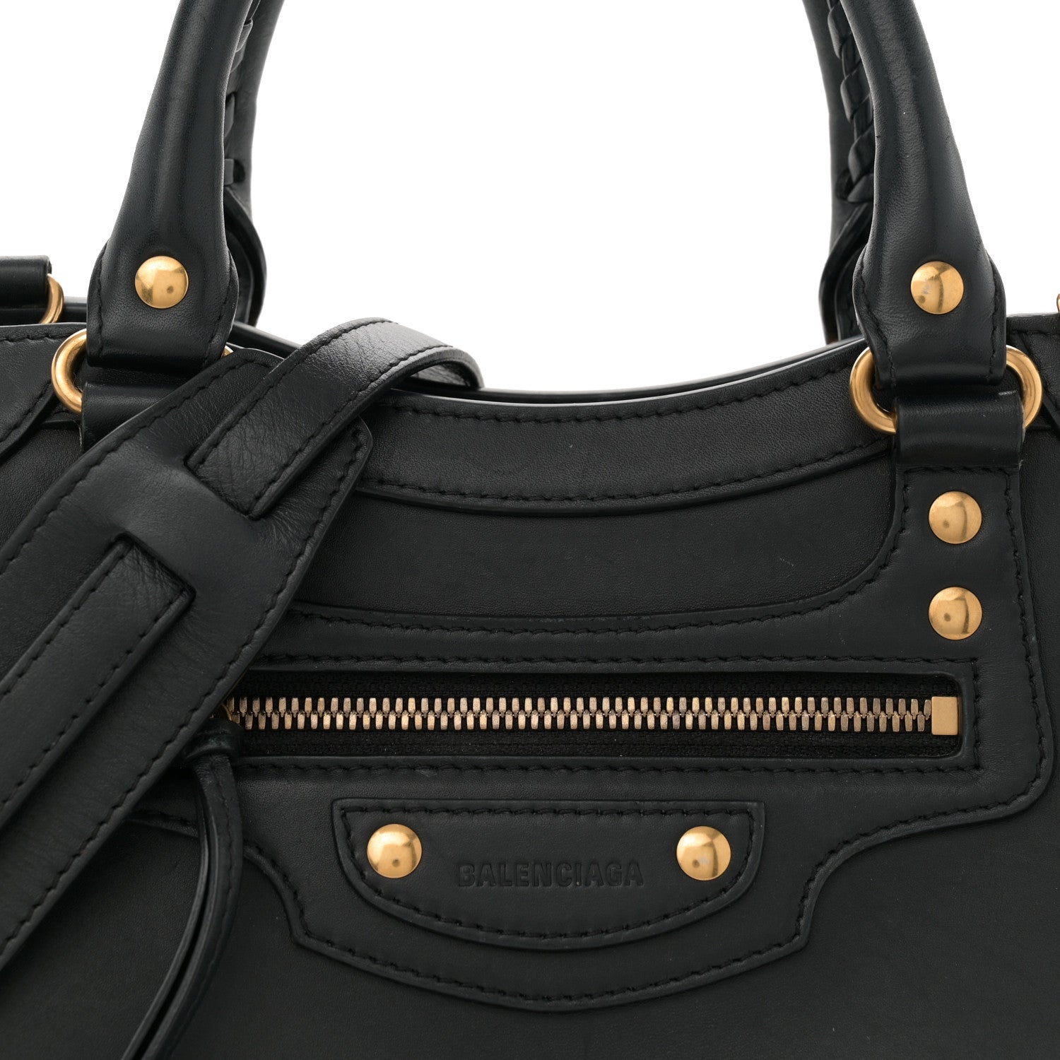 Balenciaga Smooth Calfskin Neo Classic Brass Hardware S City Black 8 of 13