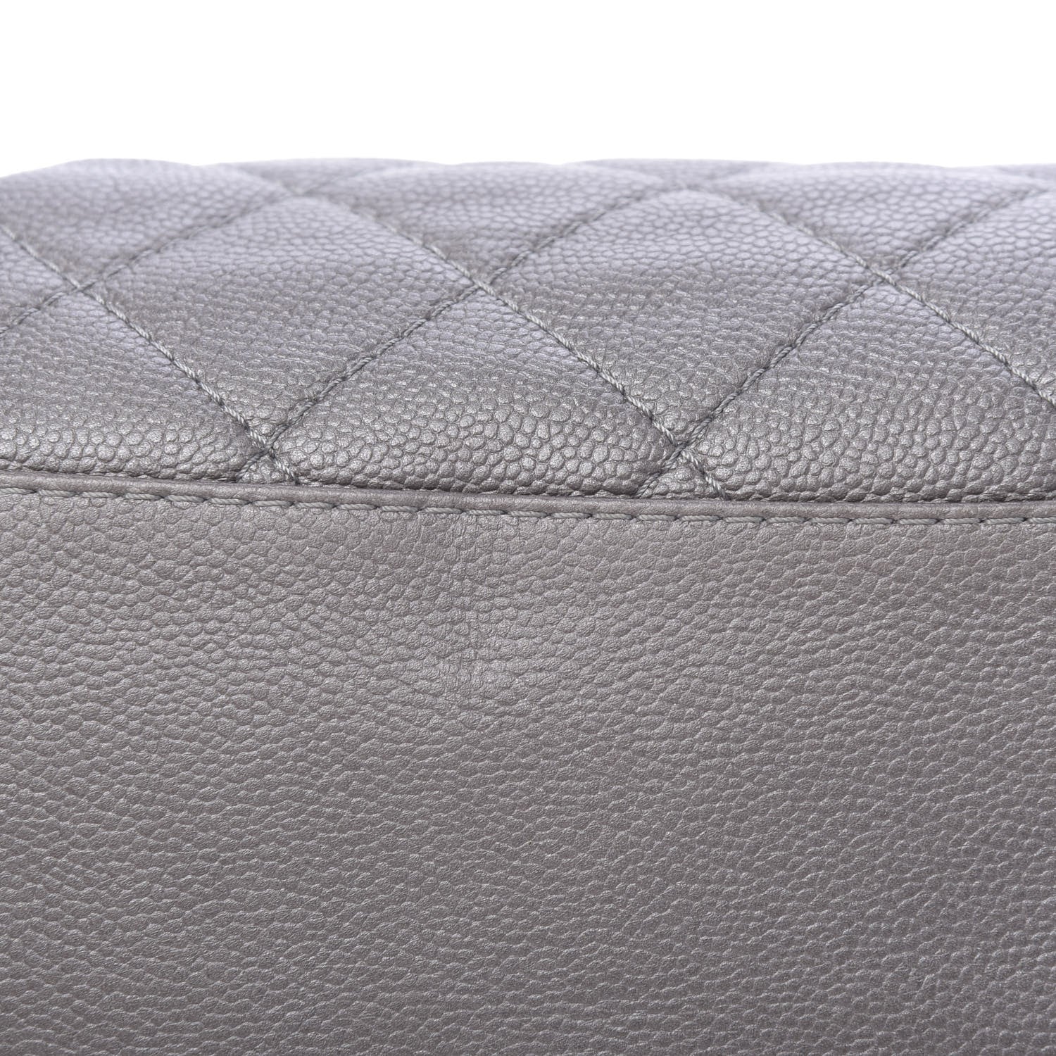 Chanel Metallic Caviar Large Be Caviar Tote Silver 15 of 15