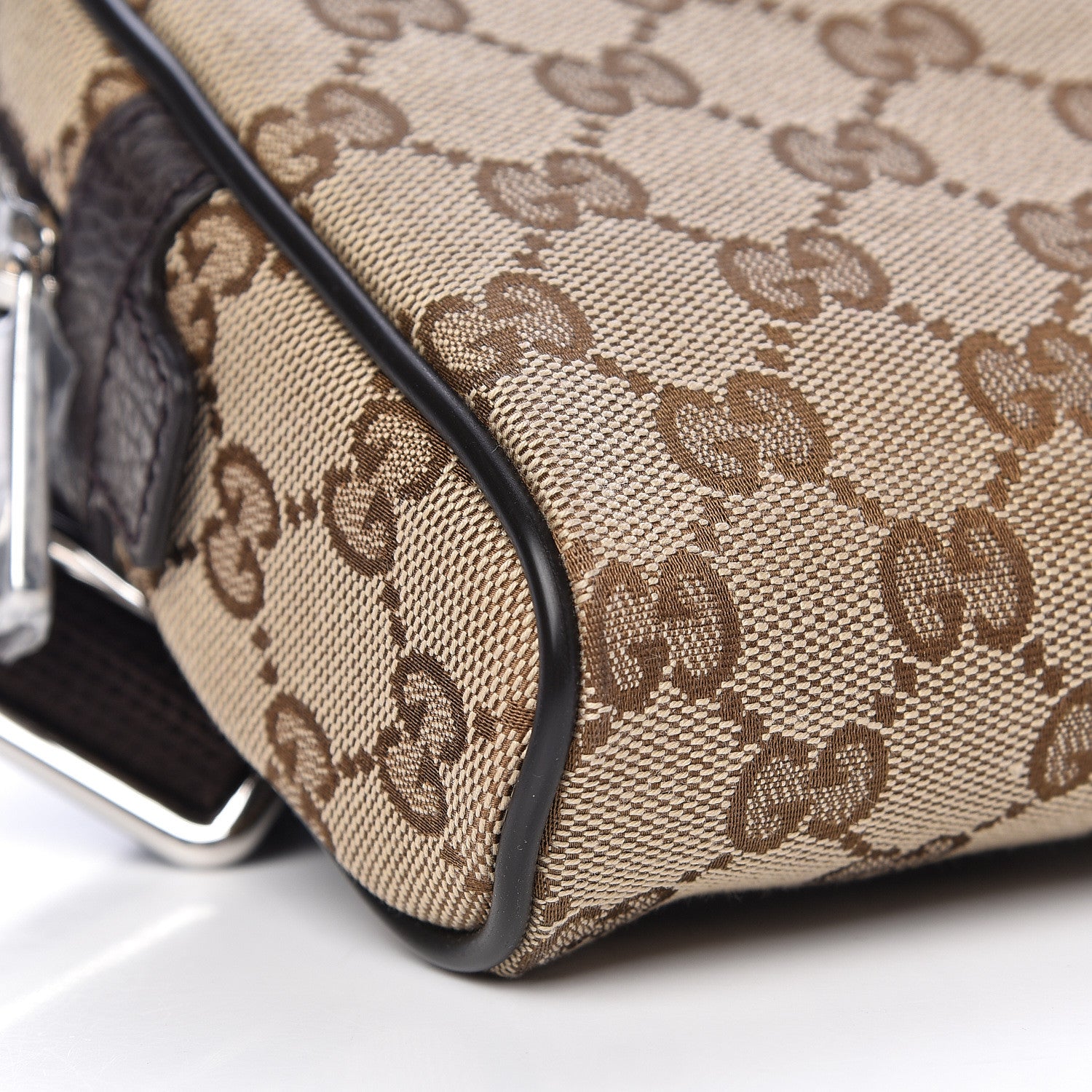 Gucci Monogram Belt Bag Dark Brown 9 of 10