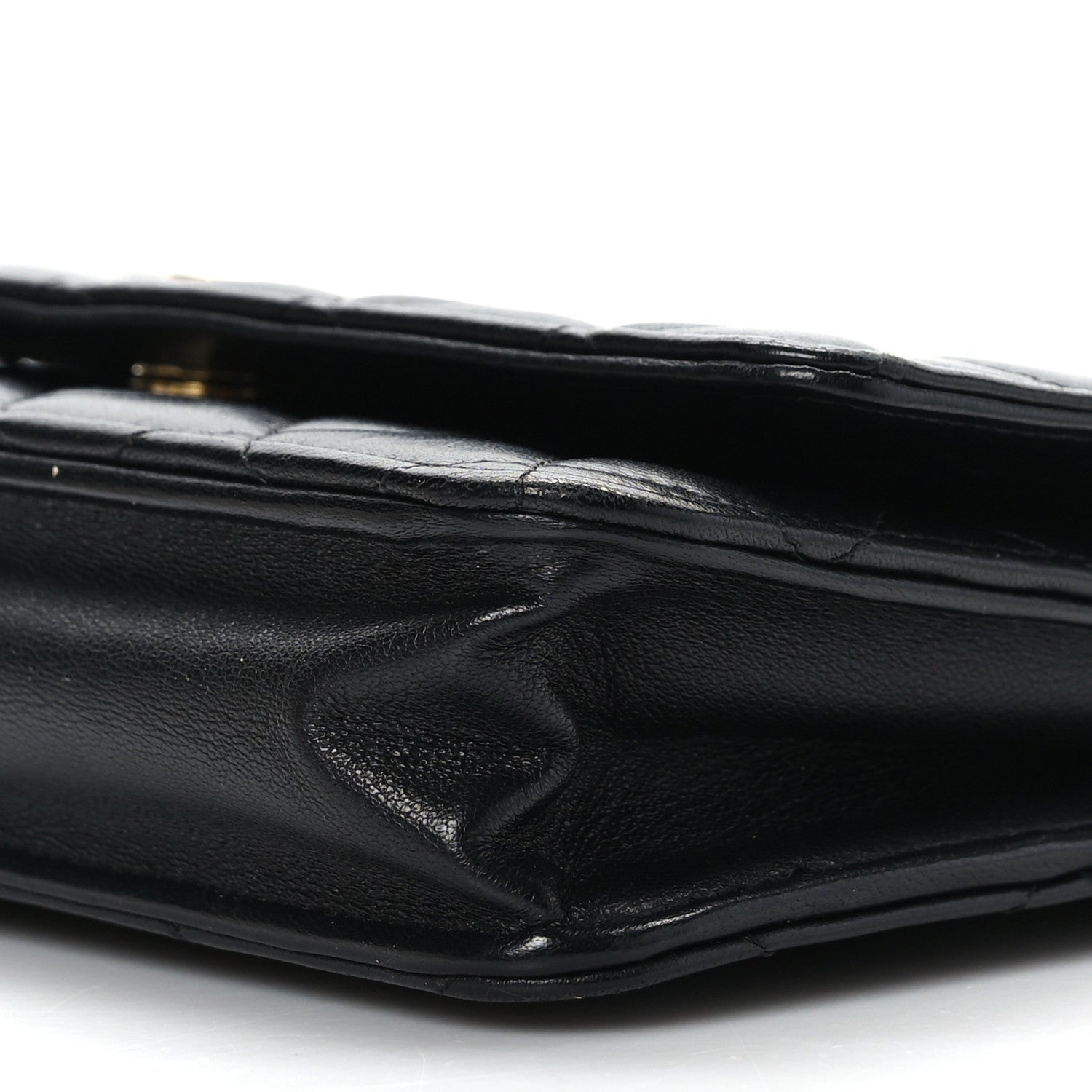 Chanel Lambskin Quilted Wallet On Chain WOC Black 9 of 9