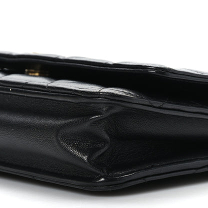 Chanel Lambskin Quilted Wallet On Chain WOC Black 9 of 9