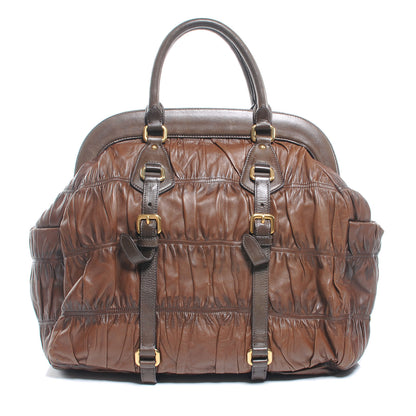 Prada Nappa Gaufre Frame Tote Noce 1 of 7