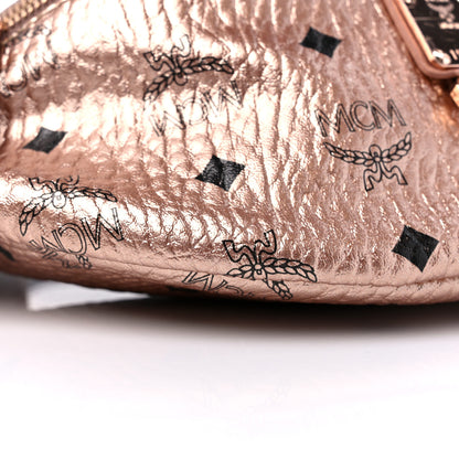 MCM Metallic Visetos Stark Belt Bag Champagne Gold 7 of 8