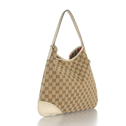 Gucci Monogram Medium New Britt Hobo Off White 3 of 7