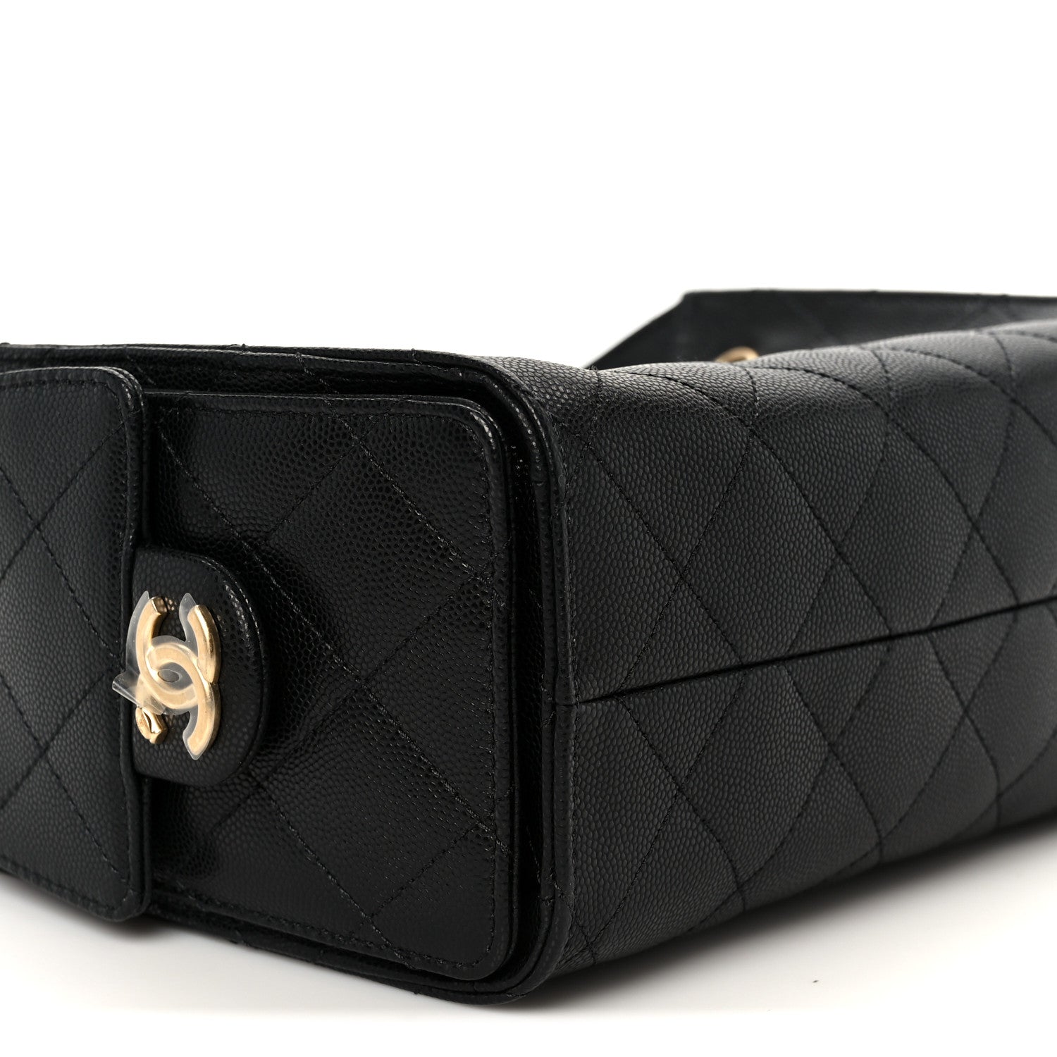 Chanel Caviar Quilted Mini Chanel 25 Handbag Black 9 of 11