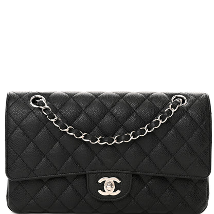 Chanel Caviar Quilted Medium Double Flap Black 8 of 18