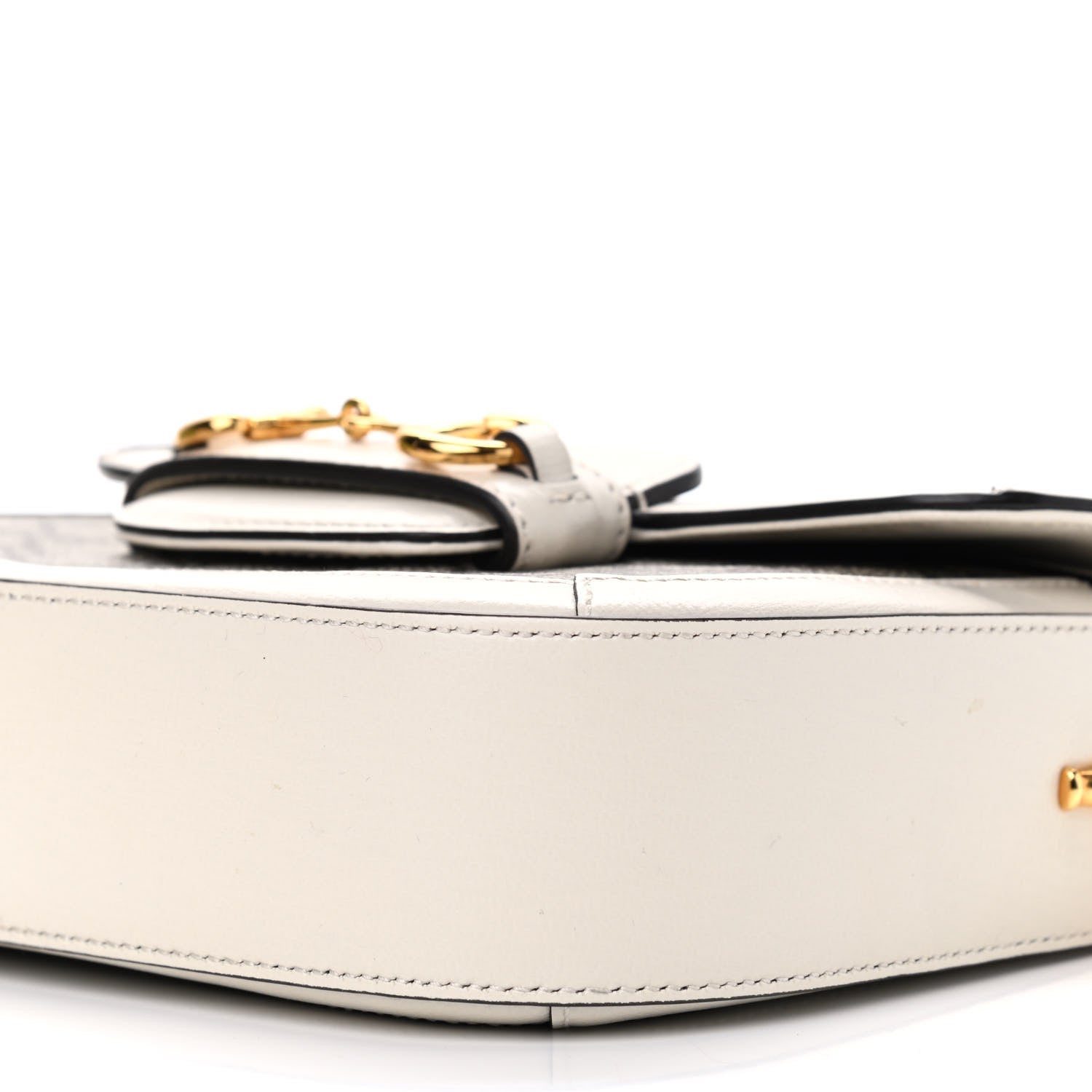 Gucci GG Supreme Monogram Web Mini Horsebit 1955 Shoulder Bag Beige Mystic White 10 of 10
