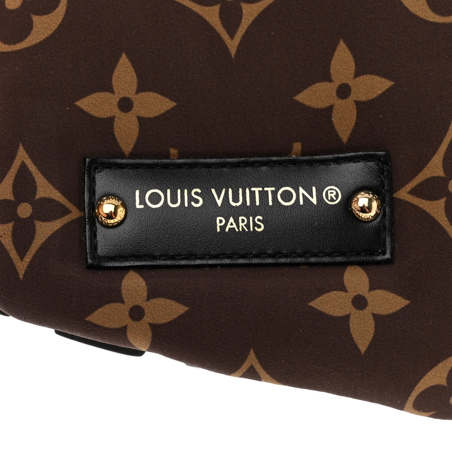Nylon Monogram Pool Pillow Comfort Mule 38 Cacao Brown