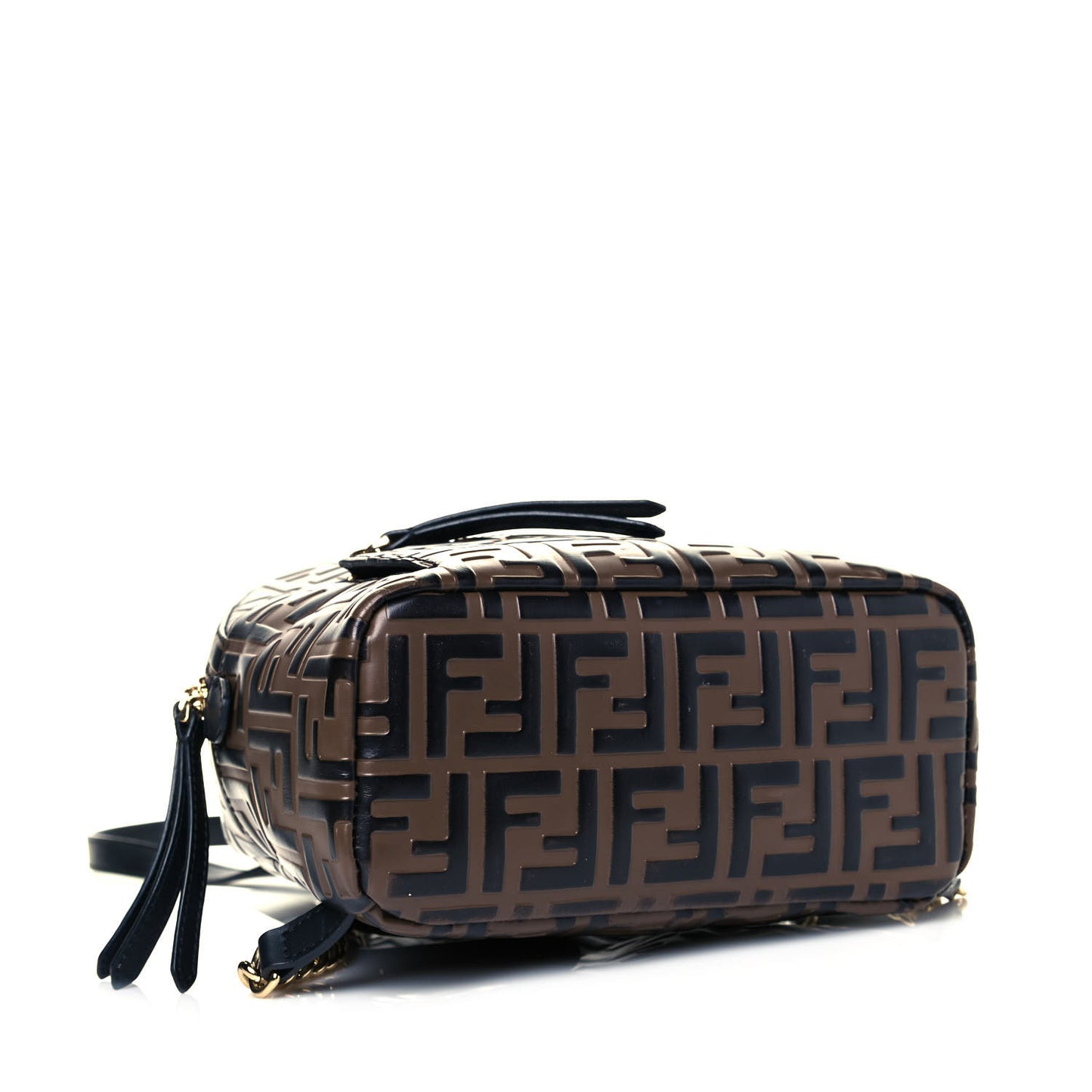 Vitello Bi-Color FF 1974 Embossed Mini Backpack Maya Black