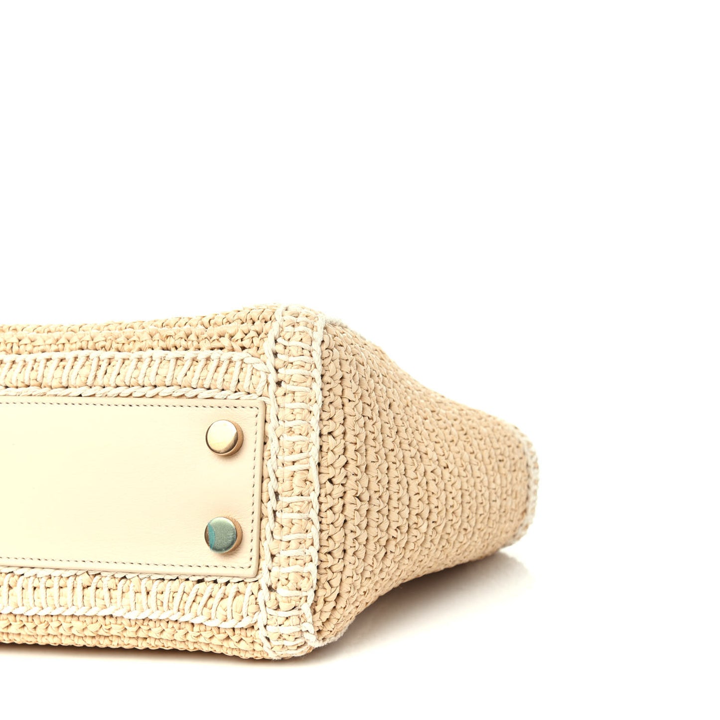 Raffia Baby Monogram Downtown Cabas Naturale
