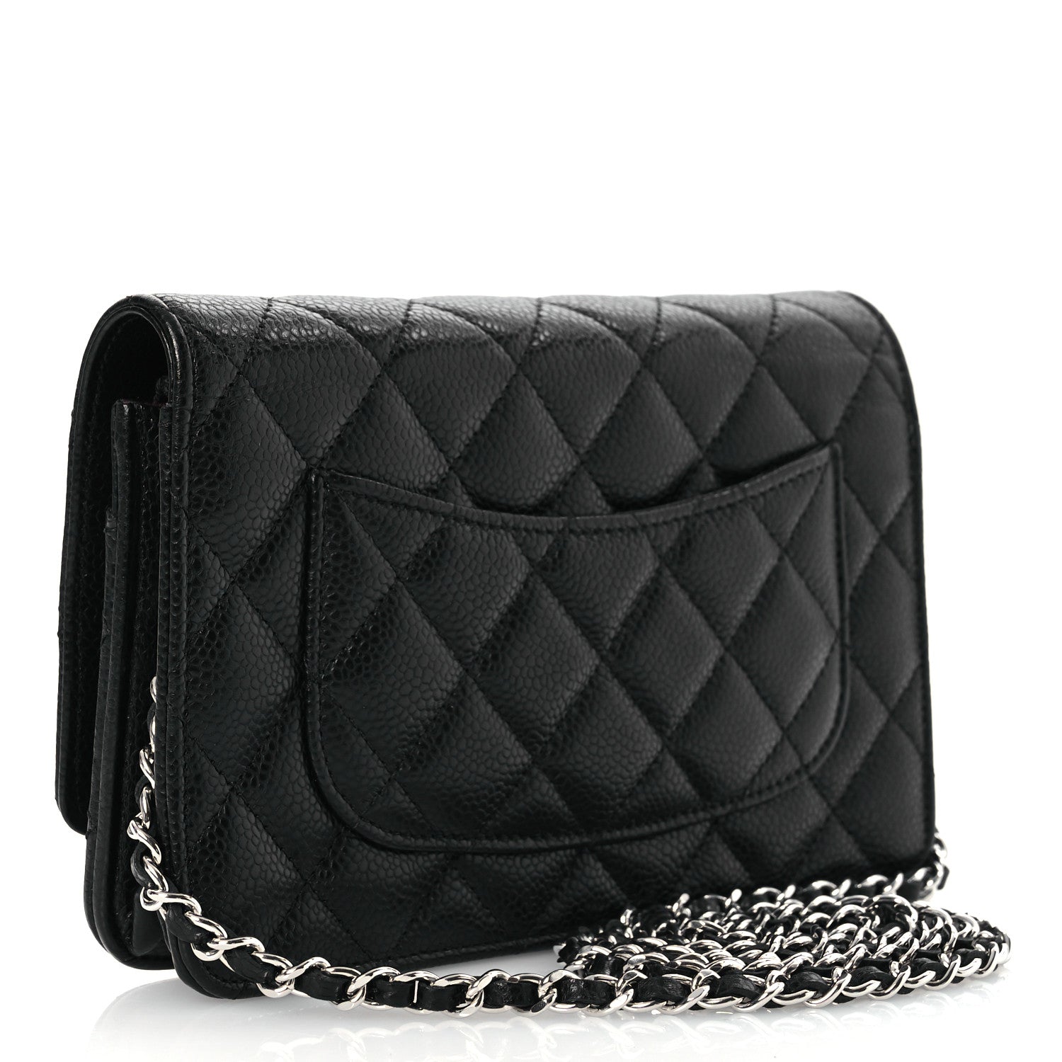 Chanel Caviar Quilted Wallet on Chain WOC Black 2 of 13