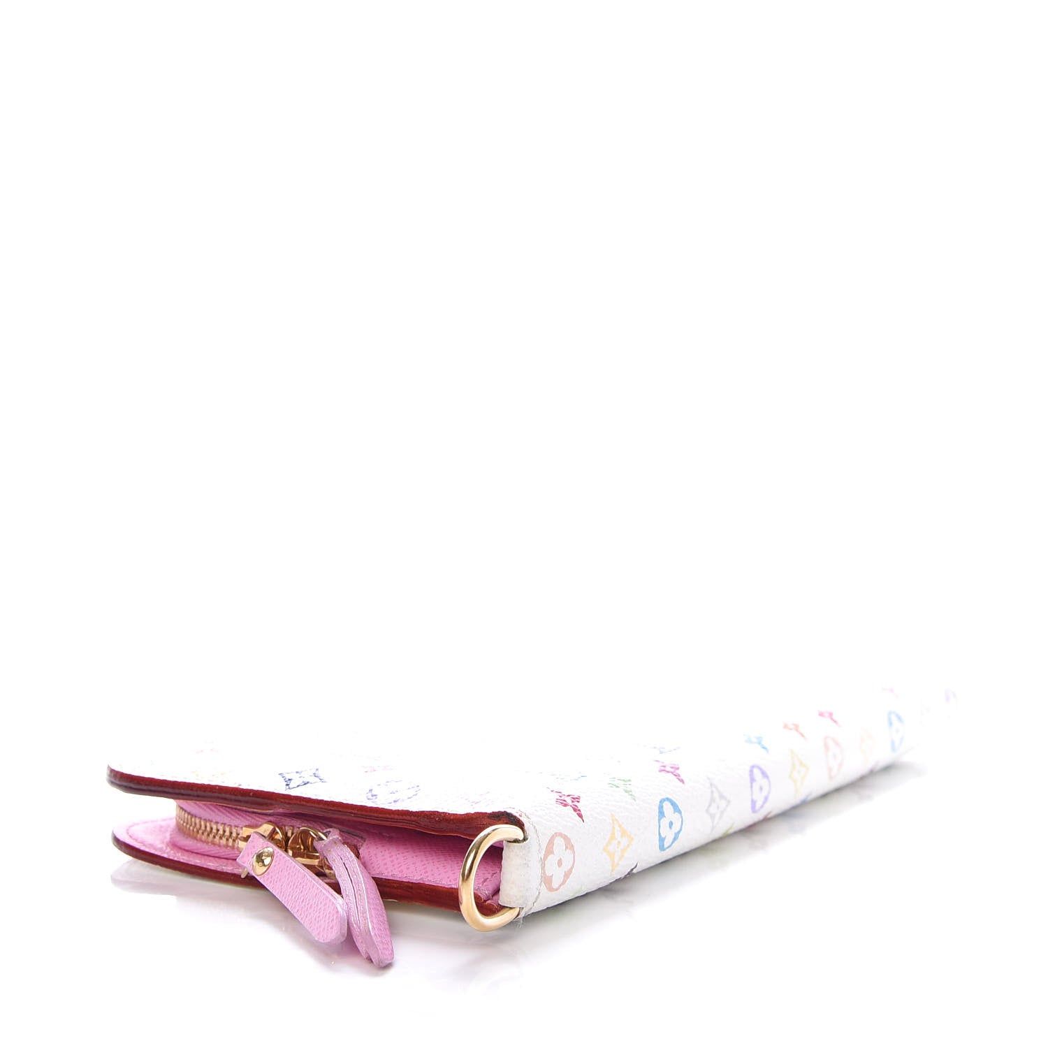Louis Vuitton Monogram Multicolor Insolite Wallet White Litchi 4 of 7