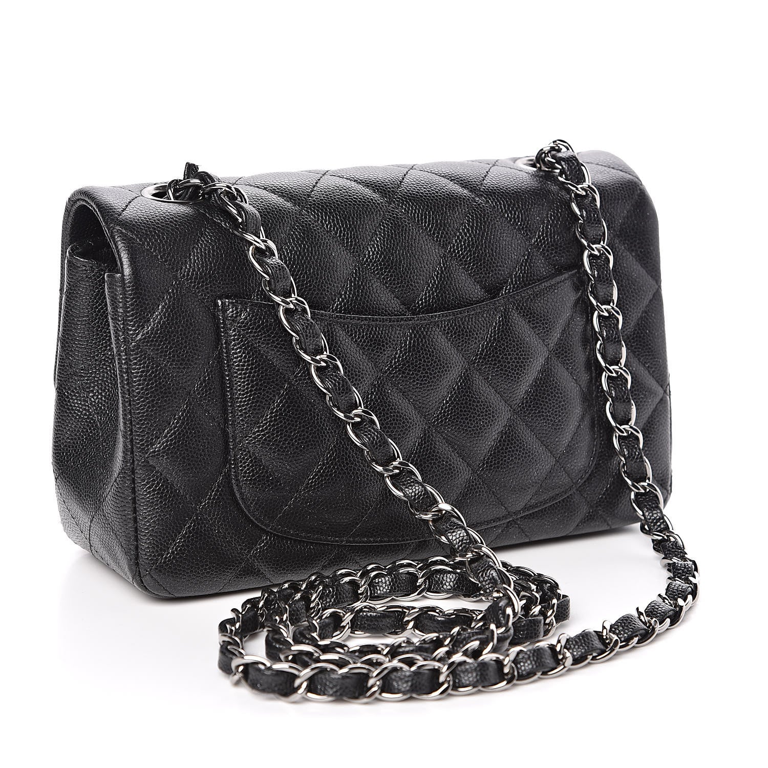 Chanel Iridescent Caviar Quilted Mini Rectangular Flap Black 3 of 11