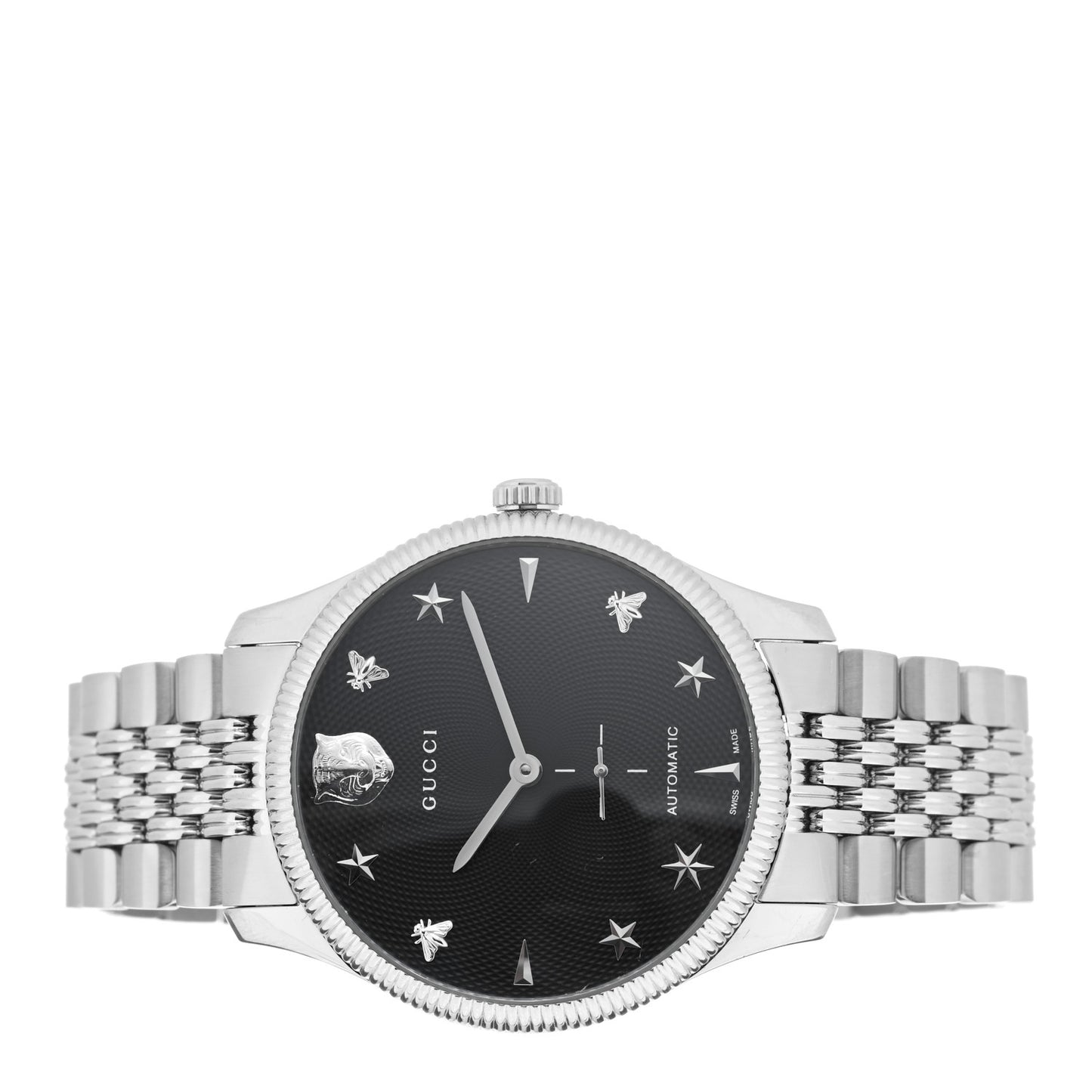 Stainless Steel 40mm G-Timeless Charm Automatic Watch Black