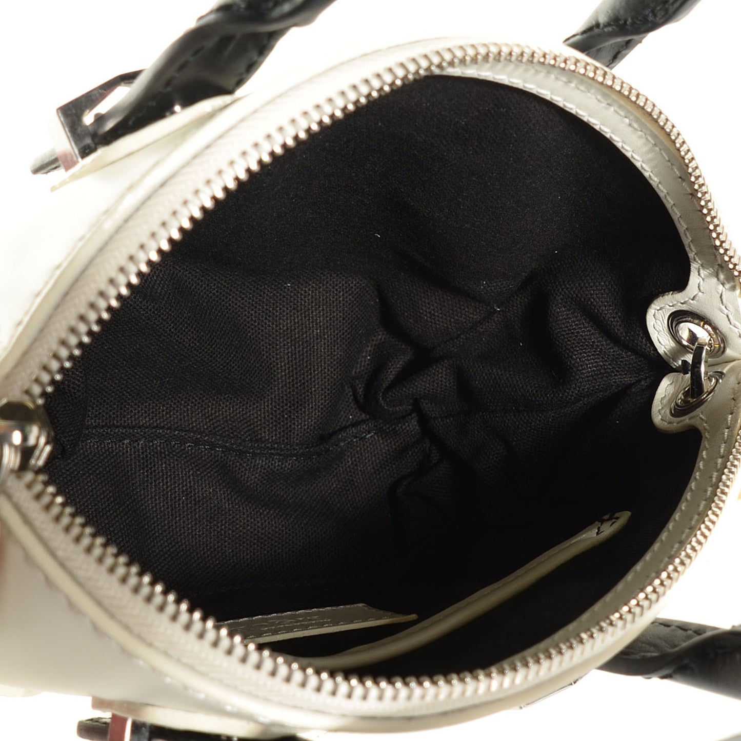 Soft Calfskin Whipstitched Mini Legend White