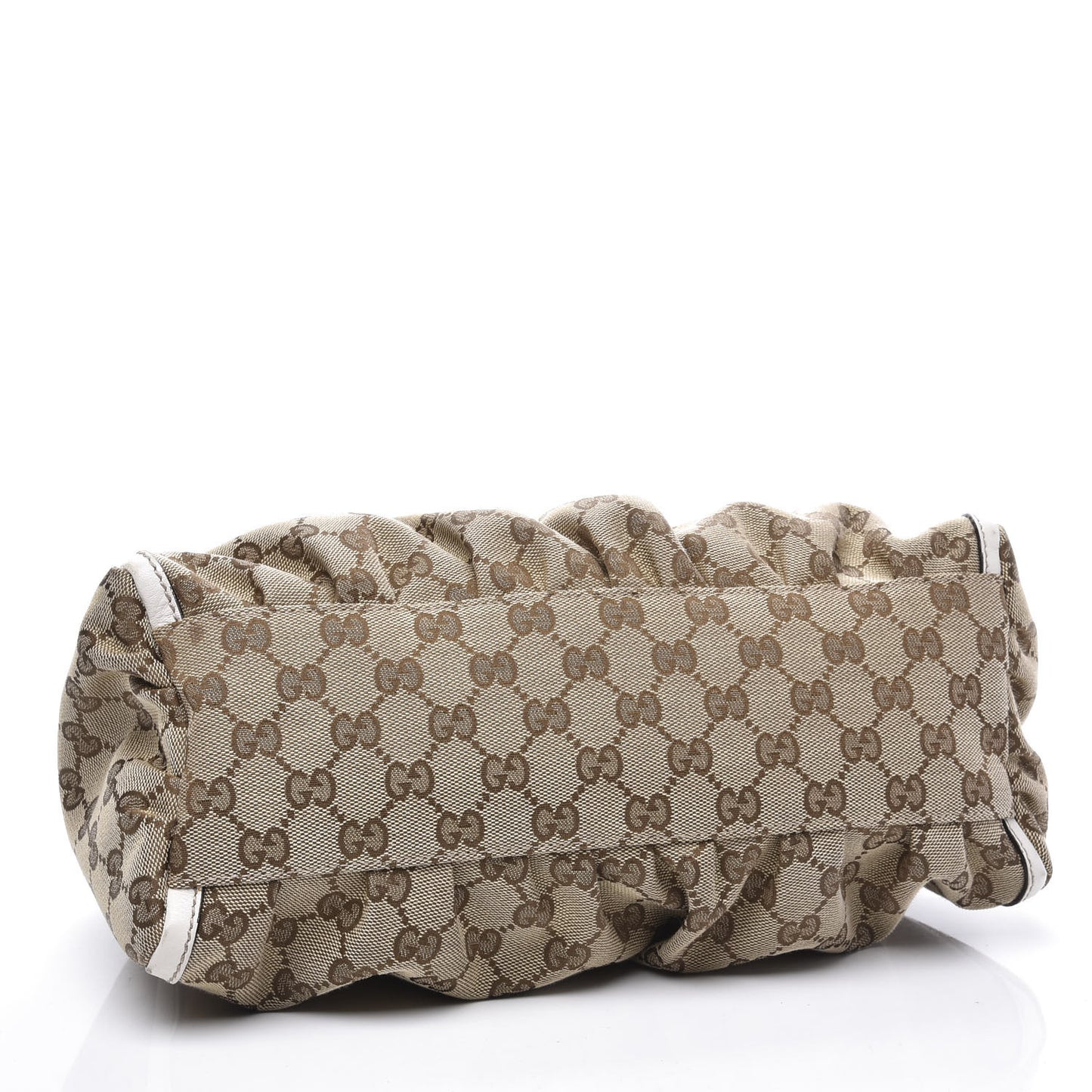 Monogram Medium D Gold Ring Hobo White