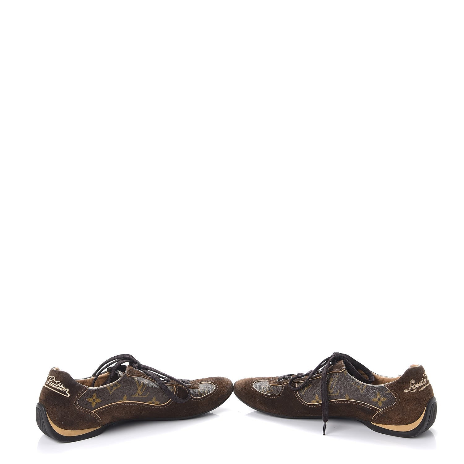 Louis Vuitton Monogram Suede Energie Sneakers 37.5 Brown 5 of 11
