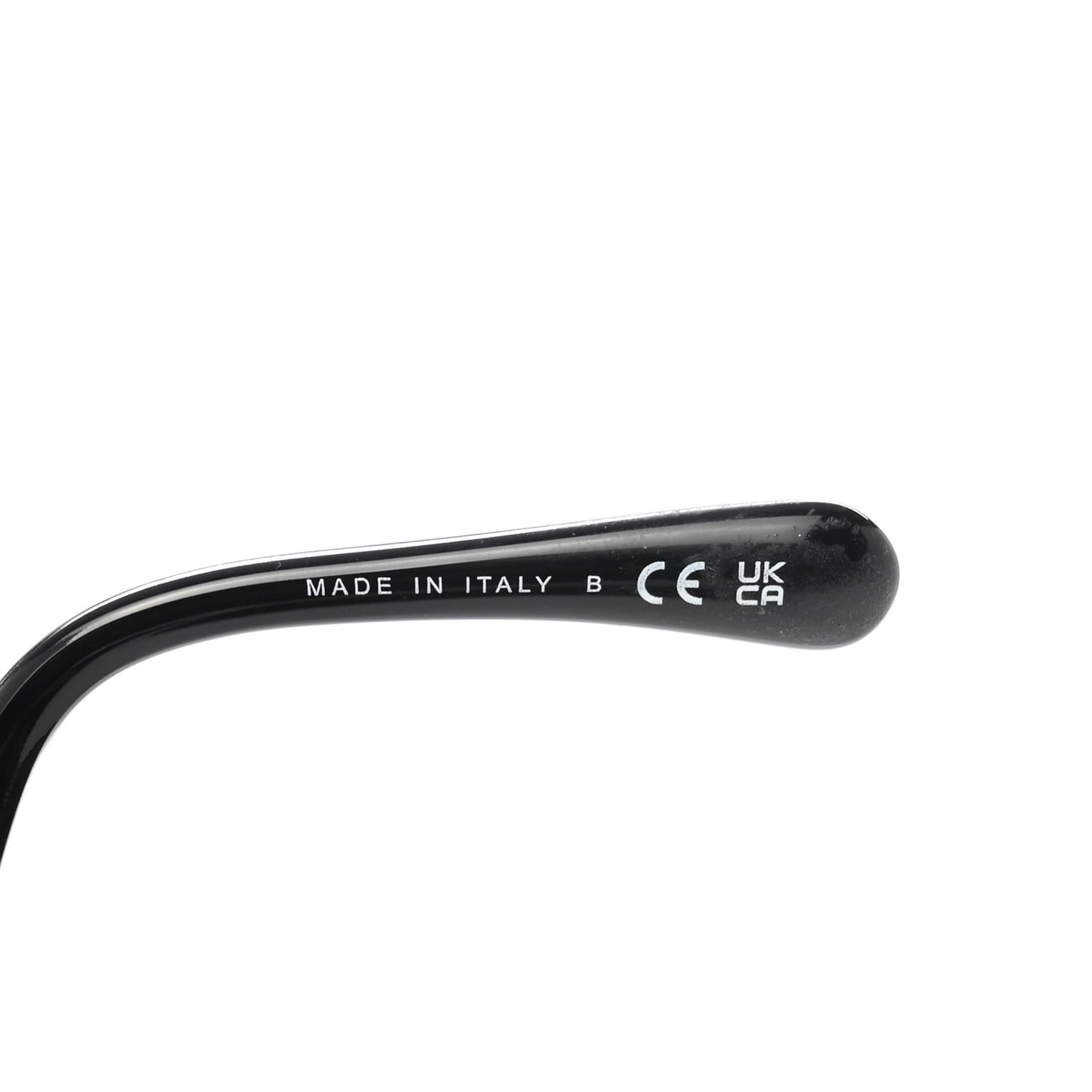 Acetate Strass Square Sunglasses 5422-B-A Black White