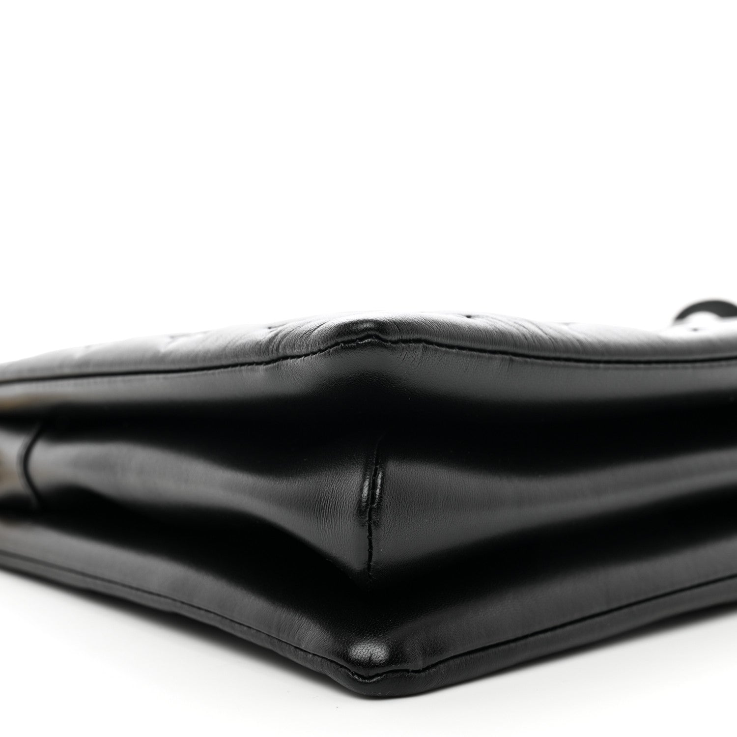 Louis Vuitton Lambskin Embossed Monogram Coussin MM Black 10 of 11