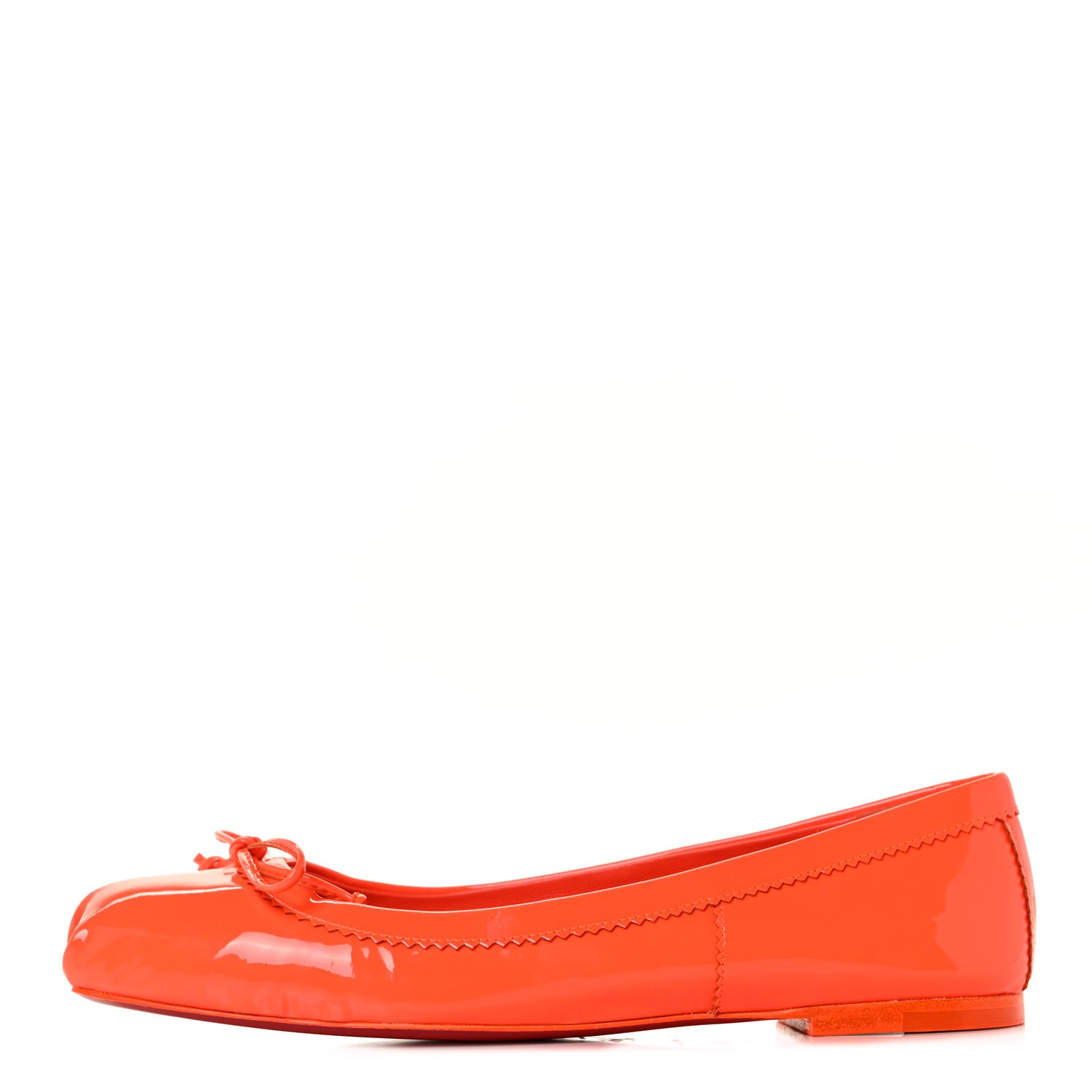 Christian Louboutin Patent Mamadrague Flats 37.5 Sunrise 1 of 8