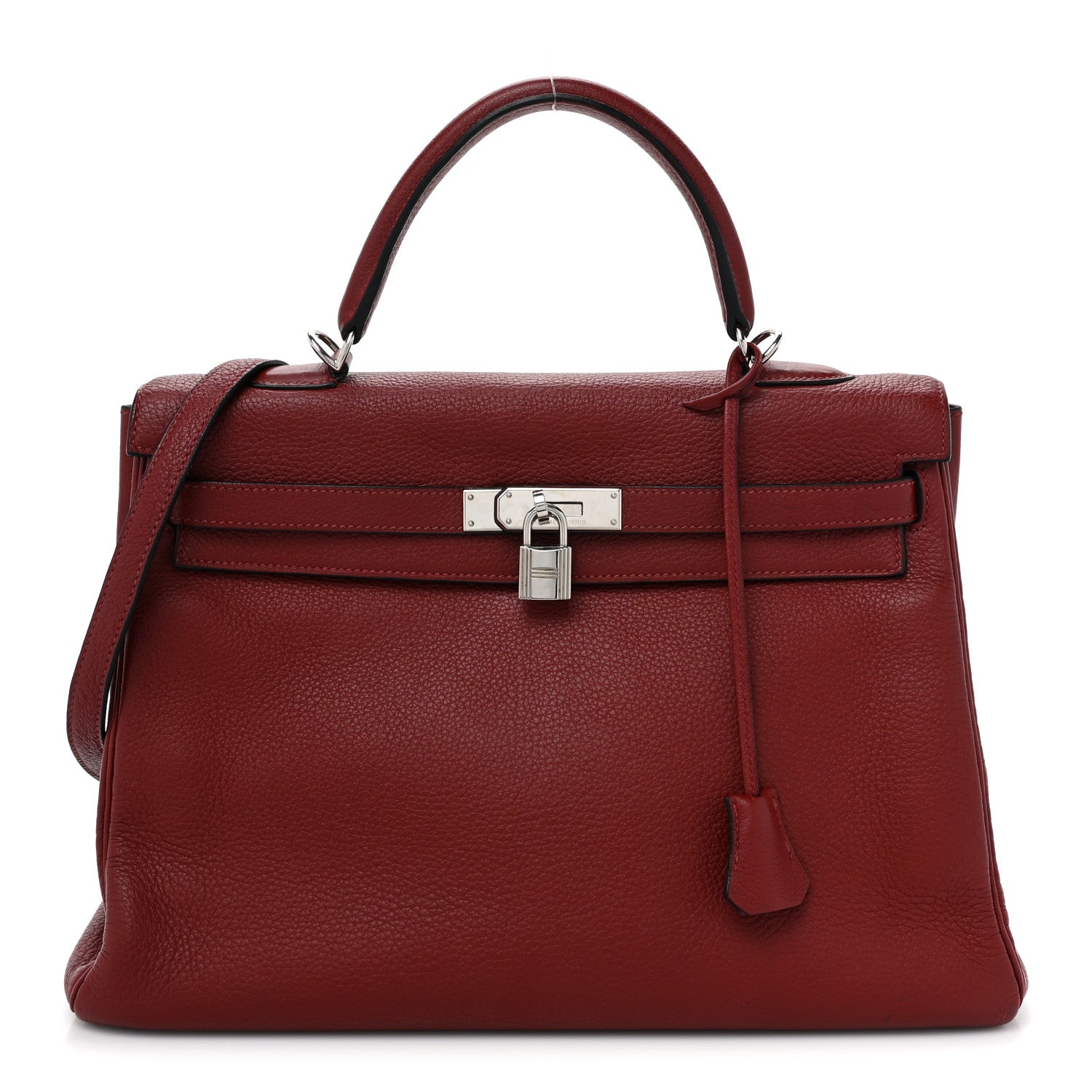 Hermes Togo Kelly Retourne 35 Rouge H 1 of 15