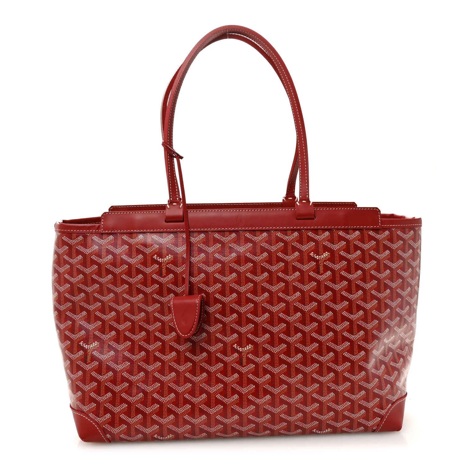 Goyard Goyardine Bellechasse Biaude MM Tote Red 1 of 11