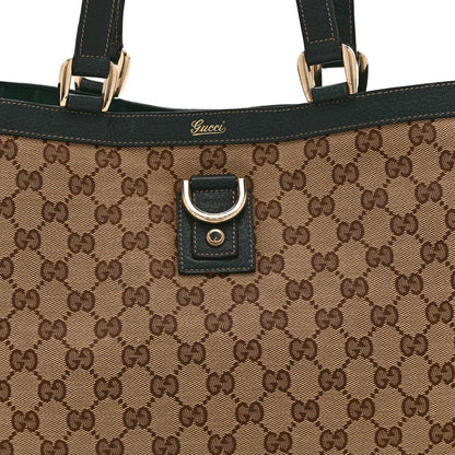 Gucci Monogram Large Abbey Tote Green 8 of 10